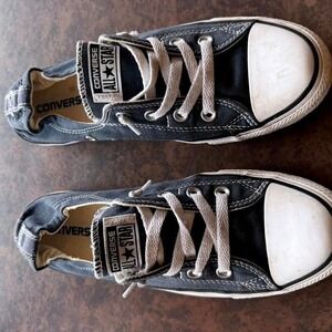 Converse Chuck Taylor All Star Shoreline Navy Blue Slip On Sneakers Low Top